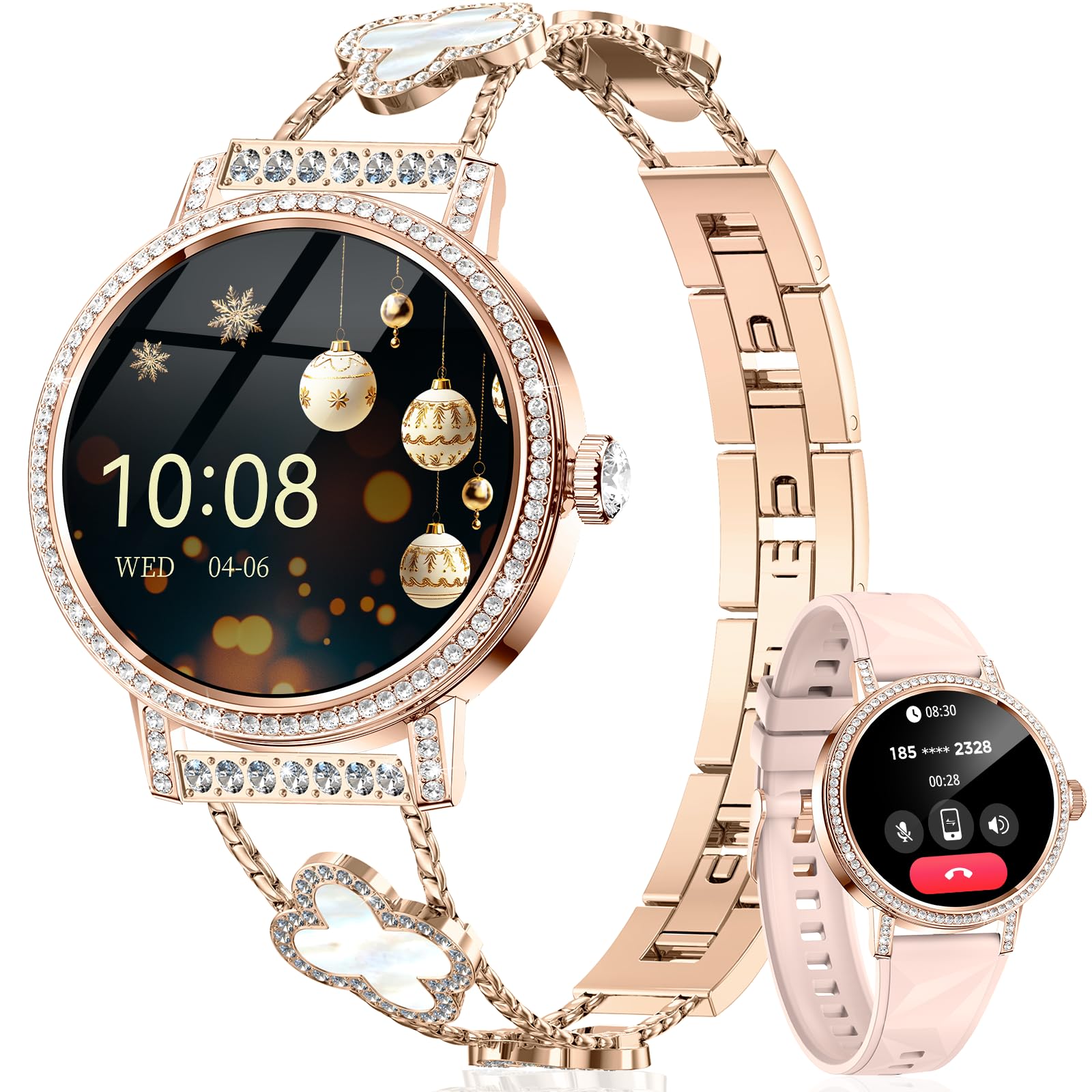 ❤スマートウォッチ レディース AMOLEDディスプレイ 通話 替えベルト付き 楽天市場】＼P10倍還元＆500円クーポン／スマートウォッチ